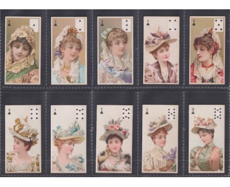 Cigarette cards, Wills, Beauties, Playing Card Inset (set, 52 cards) (gd/vg)
