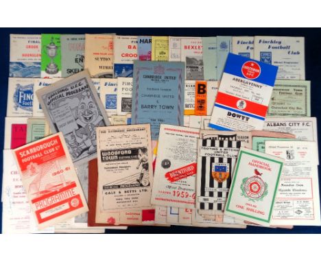 Football programmes, a collection of 70+ Non-League programmes, mostly from the 1960's, inc. Woodford Town v Tottenham Metrop