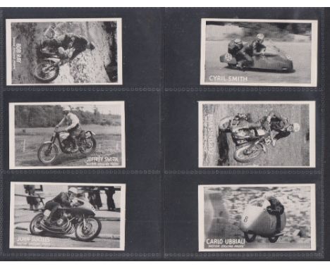 Trade cards, 4 sets, Castrol Series of Famous Riders, Maxlin British Cars, Priory I Spy Cars (series of 50), Daily Ice Cream 