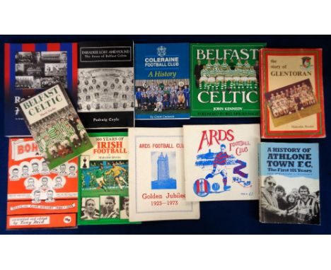 Irish Football Books and Booklets, a collection of 11 including 'Ards FC Official History 1923-1988', Ards Golden Jubilee Bro