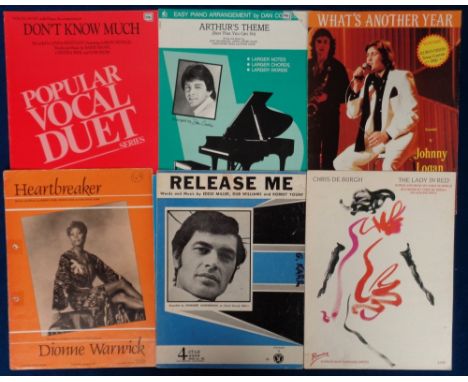 Entertainment, approx. 350 items of sheet music to include Paul Simon, Barry Manilow, Three Lions, Russ Abbot, Puff The Magic