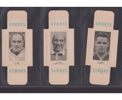 Cigarette cards, Godfrey Phillips Sports Package Issue (card version uncut slides, singles) Rugby & Association Footballers 4