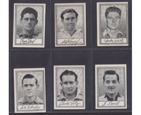 Trade cards, Liam Devlin Famous Footballers Series A1, 6 cards nos. 9, 10, 24, 40, 49 & 50 includes Alf Ramsey (gd/vg)