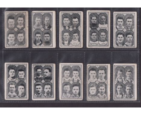 Trade cards, Barratt's, Cricketers, Footballers & Football Teams, three cards, S. Charlton Exeter, A. Bateson Wakefield Trini