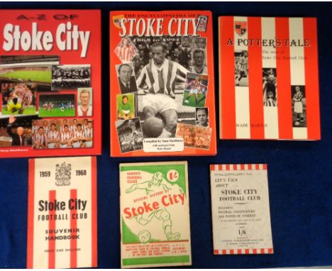 Stoke City, a collection of 6 books and booklets, 'Let's Talk About Stoke City Football Club' 1946, 'Famous Football Clubs, O