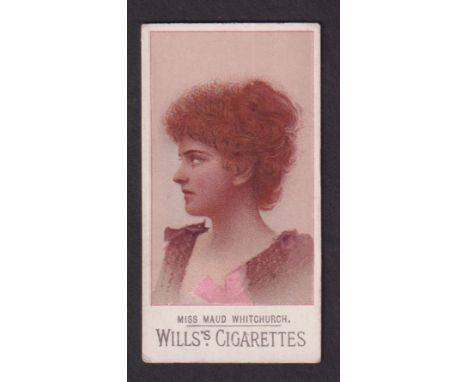 Cigarette card, Wills, Actresses (Typeset back), type card, Miss Maud Whitchurch (gd) (1) 