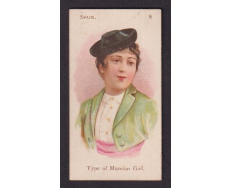 Cigarette card, Wills, National Costumes, type card, no 8, Spain (gd) (1)