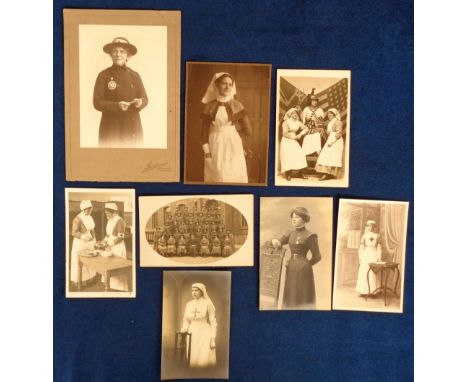 Postcards, Medical, WWI or before, RP, Nurses, Asylum Nurse Northampton, WAAC Group, Nurses Cooking, Ambulance Order of St. J
