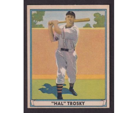 Trade card, USA, Gum Inc., Play Ball Cards, 1941 (Baseball), type card, no 16, Harold Arthur Trosky (gd) (1)