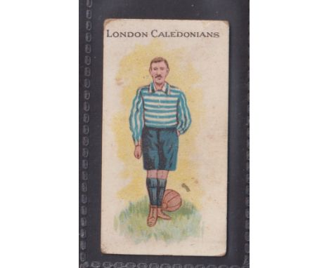 Cigarette card, Kinnear, Footballers & Club Colours, type card 'London Caledonians' (fair)