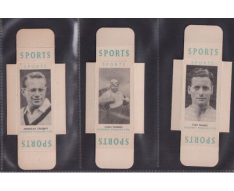 Cigarette cards, Godfrey Phillips Sports Package Issue (card version uncut slides, singles) All Sports 4th Series 24/25 (miss