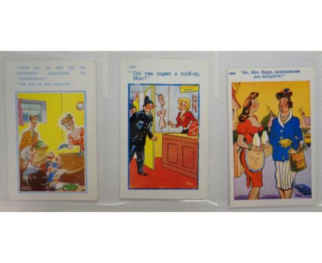 Postcards, Comic, a large modern comic selection of approx. 270 cards in modern album, mostly 1950s to 1980s with a few WW2 p