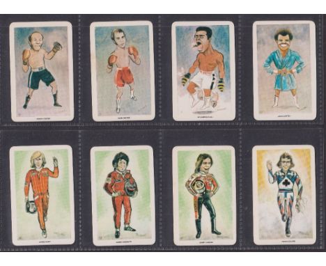Trade cards, Venorlandus Heroes of Sport (set 48 cards) including Muhammad Ali, Pele, Jack Nicklaus etc (vg)