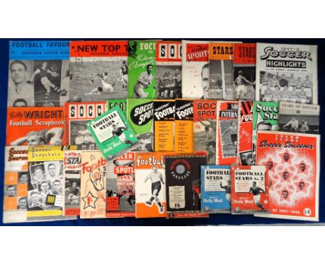 Football giveaways, booklets etc, a selection of approx. 30 items, mostly 1940's/50's inc. Scottish Daily Mail Football Stars