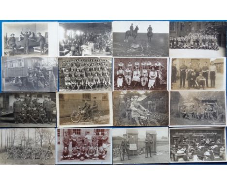 Postcards, Military, an RP selection, 1905-early 1920s, 16th Middlesex Public Schools, Cologne Occupation (2), German Trenche