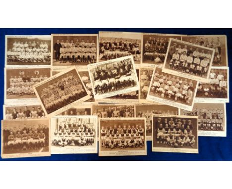 Trade issues, Boys Magazine, Football Teams, large sepia individual team group pictures, 1920's, 24 different inc. Aston Vill