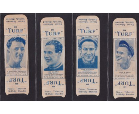 Cigarette cards, Carreras Turf uncut slides (singles) Olympics 1948 (set 50 cards) (some slight blue staining, gd)