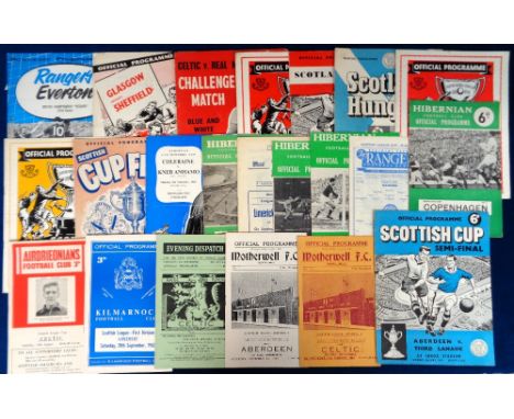 Football programmes, a selection of 23 Scottish &amp; Irish programmes, inc. St Mirren v Aberdeen Scottish Cup Final 1959, Ab