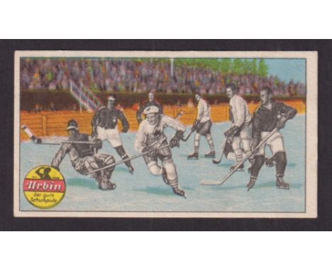 Trade card, Germany, Werner & Mertz, Records of Amsterdam Olympics 1928, type card, Ice Hockey, Canada Champions (gd) (1)