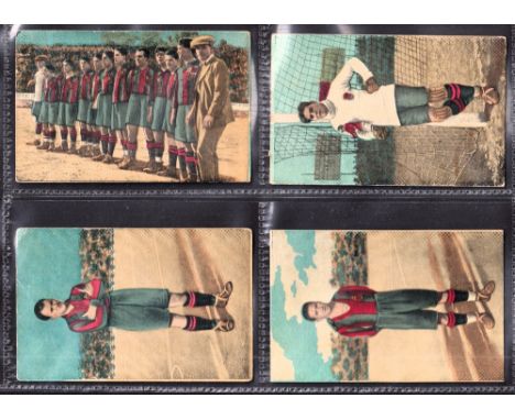 Trade cards, Spain, Eduardo Pi, Chocolate, Footballers & Match Action, all featuring Barcelona FC, 1920's, teamgroup, individ