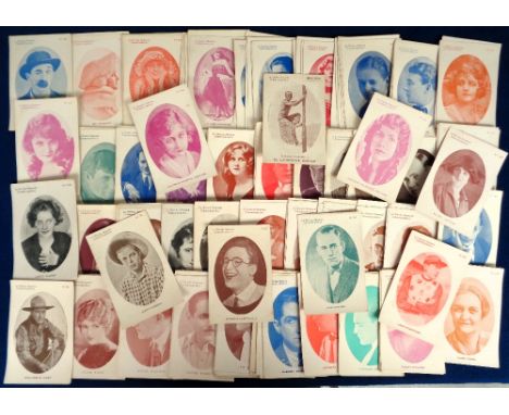 Trade cards, Spain, La Novela Semanal Cinematografica (The Weekley Film Novel magazine), a collection of approx. 200 postcard
