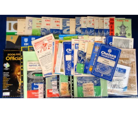Football programmes & tickets, a selection of approx. 60 programmes, some with tickets inc. FAC Finals, 59 with ticket, 60, 6