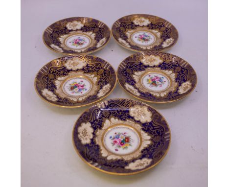 An early 20th Century Crown Staffordshire Imari style pattern no A13727 twelve piece / place comprising breakfast cups, sauce
