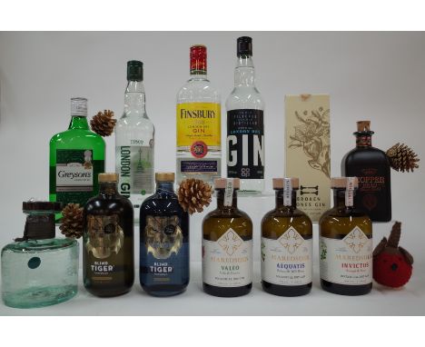 12 BOTTLES GINProcera 1881 (50cl); Blind Tiger Imperial Secrets (50cl) and Piper Cupera (50cl); Maredsous Valeo (50cl), Aequa