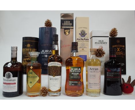 12 BOTTLES SCOTCH WHISKYBunnahabhain Eirigh Na Greine Single Malt Limited Edition Release; House of Hazlewood Blended Aged 25