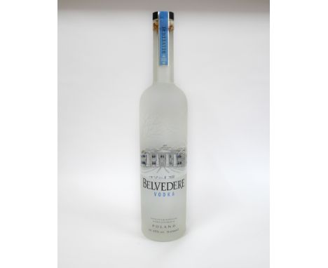 A SIX LITRE BOTTLE OF BELVEDERE VODKA