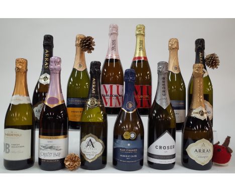 12 BOTTLES AUSTRALIAN AND NEW ZEALAND SPARKLING WINEDe Bortoli Family Selection Brut Cuvée; Oyster Bay Rosé; Arras Premium Cu