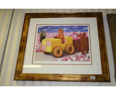Framed &amp; glazed ltd edn Jane Szikora signed print 'Revolution' numbered and signed in pencil 272/295 (framed size 75x83 a