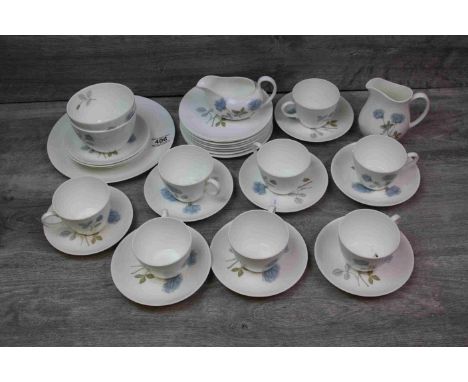 Wedgewood part Tea service in "Ice Rose" pattern