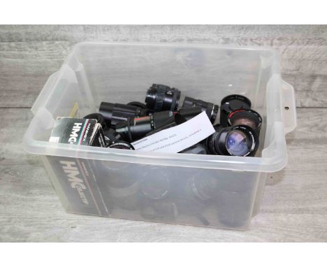 Collection of SLR &amp; DSLR Camera lenses to include a 500mm mirror