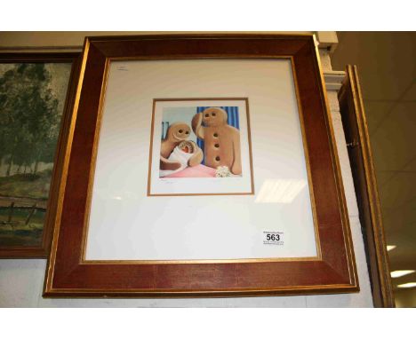 Framed &amp; glazed ltd edn Jane Szikora signed print 'Who's The Daddy' numbered and signed in pencil 289/695