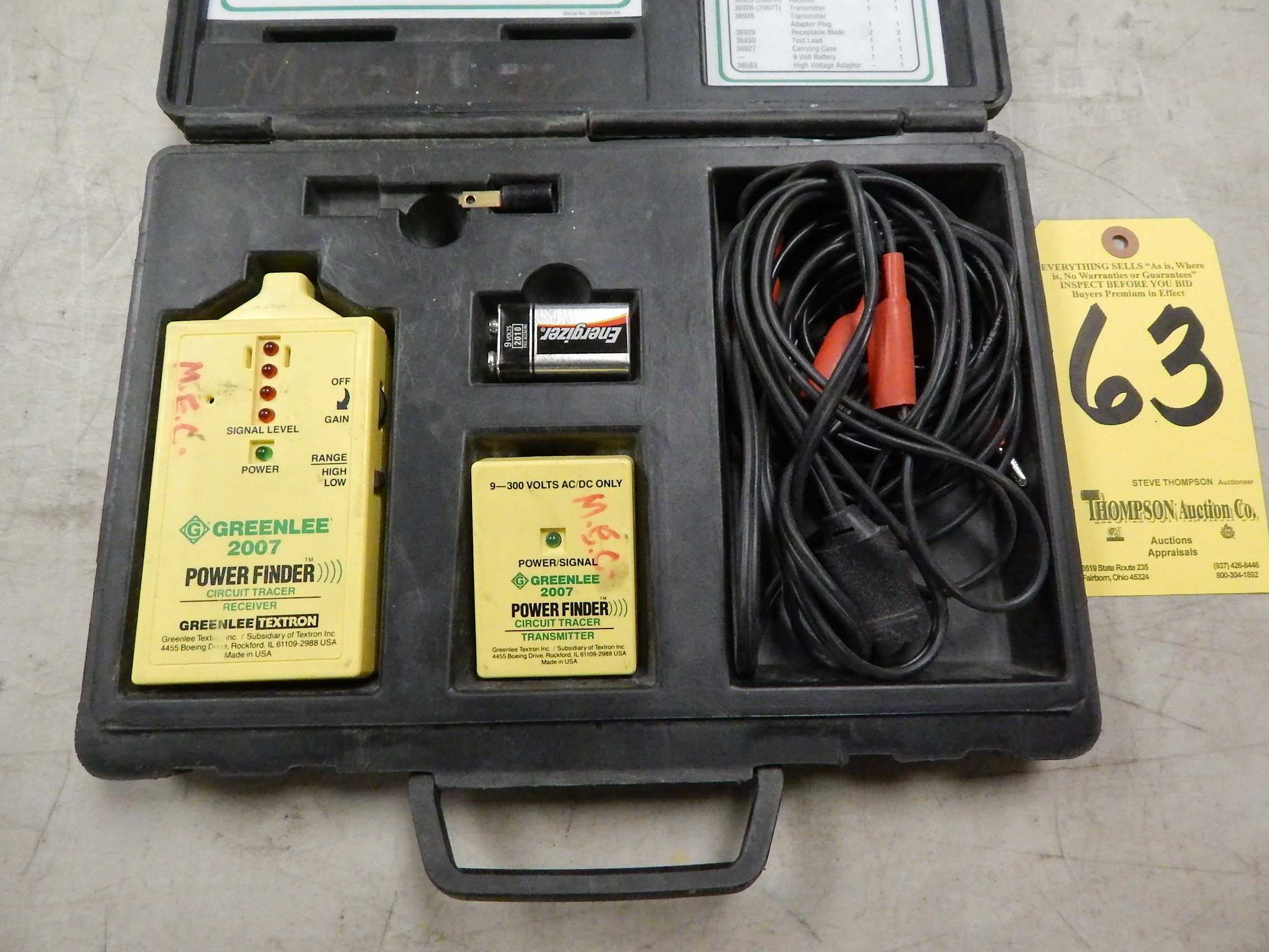 Greenlee 2007 Power Finder Circuit Tracer