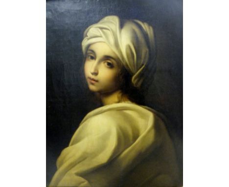 AFTER GUIDO RENI (1575-1642) "Beatrice Cenci", portrait study, oil on canvas, unsigned, 65 cm x 51 cm CONDITION REPORTS Some 