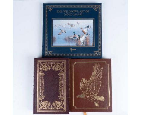 A collection of 3 books about birds. Titles includes: The Wildfowl Art of David Maass, an artist autographed copy and limited