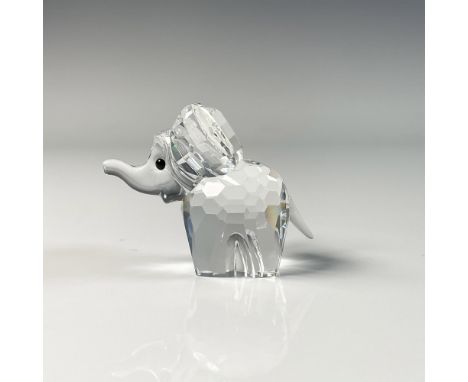 Adorable elephant figure featuring beautifully crafted from clear crystal. Swarovski swan mark. This item includes an origina