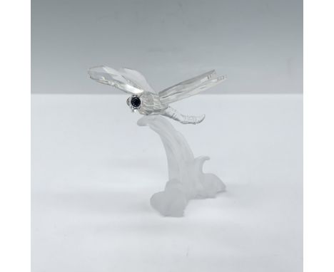 Fabulous figure 190264 of a clear dragonfly on a frosted base that was originally in the Among Flowers and Foliage Collection