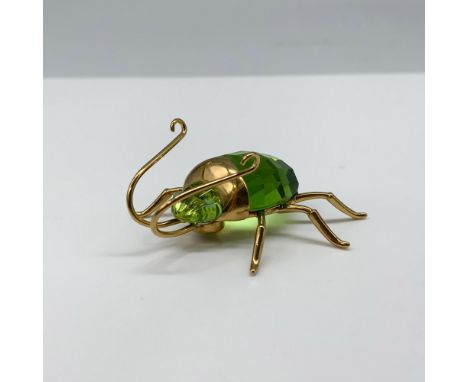 Fantastic figure of a sterling silver gold plated 14g aranos peridot scarab magnet that attaches to a lovely acrylic stand. S