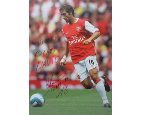 Mathieu Flamini signed print ?To My Buddy David..?  App. 84 x 61.5 
