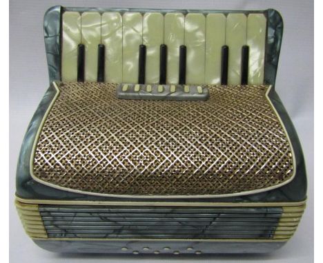 Piano Accordion hinged cigarette box 1950?s 