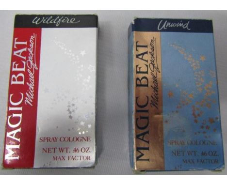 Three Michael Jackson Perfumes Magic Beat Wildfire, Heartbeat and Unwind. (3) 