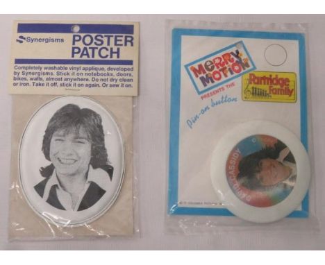 David Cassidy Badge, David Cassidy Patch and David Cassidy pencil case etc 