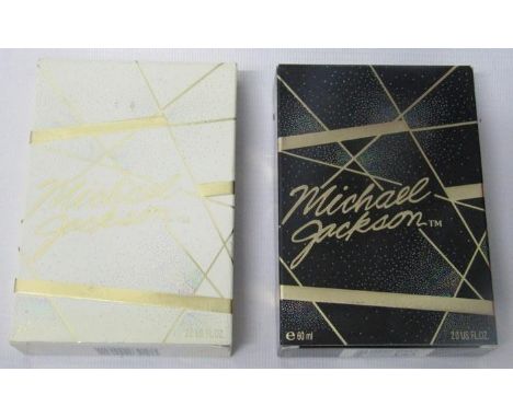 Michael Jackson 60ml Eau De Toilette Spray for men &amp; women by Triumph Int 1989, two bottles with boxes 