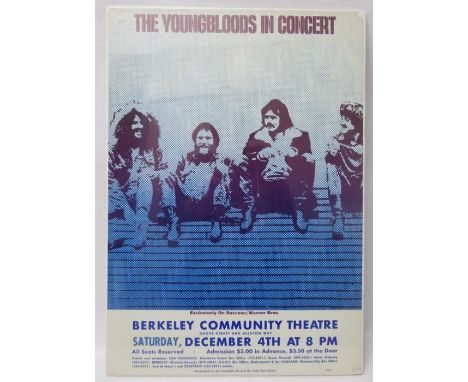 The Youngbloods Concert Poster for Berkeley Community Theatre 4th December 1971 51cms x 35.5cms 