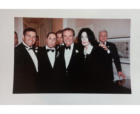 OK! Magazine picture of Michael Jackson with Robert Wagner and David Gest at the wedding of Liza Minnelli and David Gest with