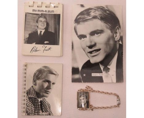 Adam Faith 1961 Calendar with My Mini Album, A Postcard, Photo Set and Jewellery item (5) 