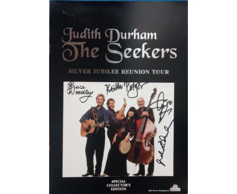 Judith Durham The Seekers Silver Jubilee Reunion Tour programme signed 